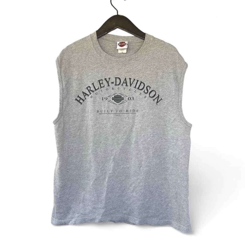 Grey Harley Davidson tank top #bikerstyle
